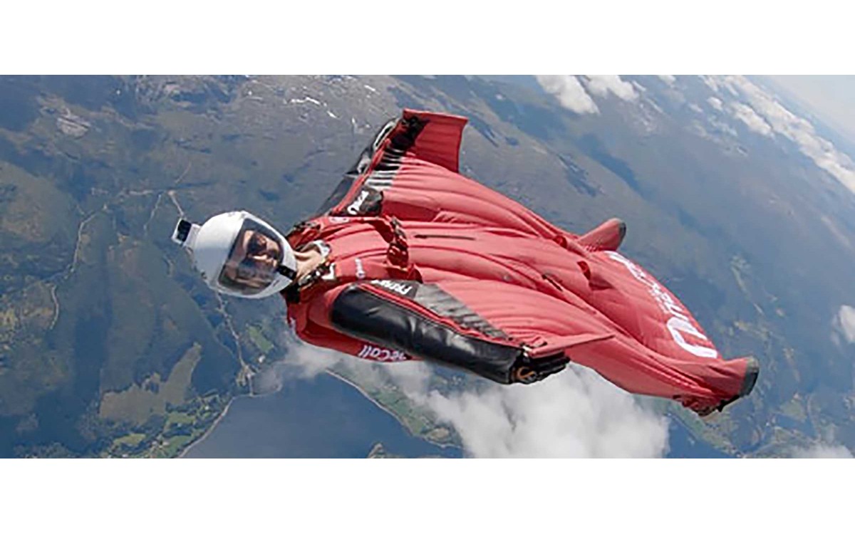 check out amber forte cruising almost in space in her windsuit