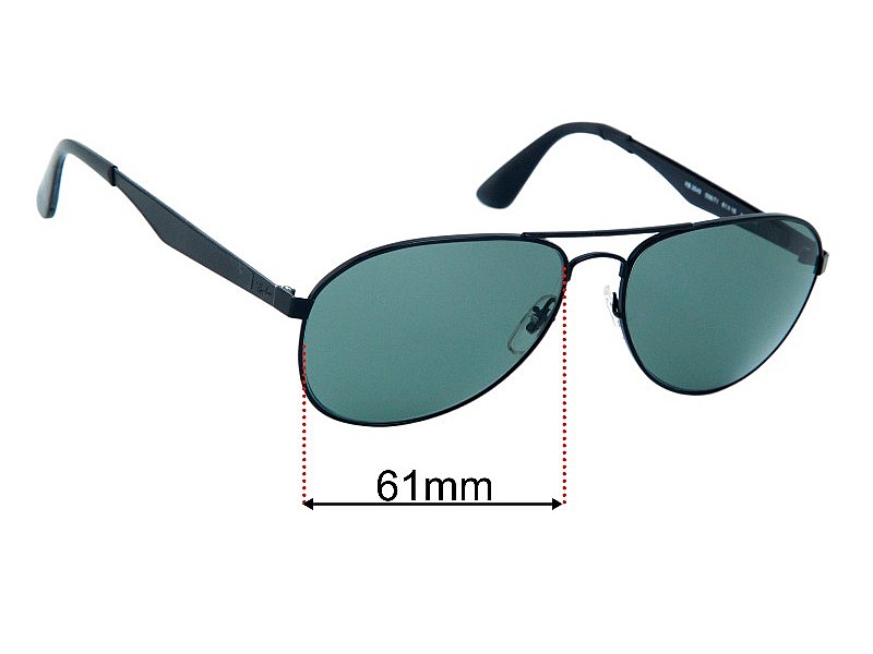 Ray Ban RB3549 61mm Replacement Lenses