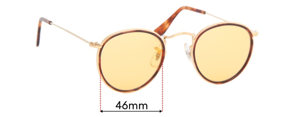 Ray Ban B&L W1675 46mm Replacement Lenses
