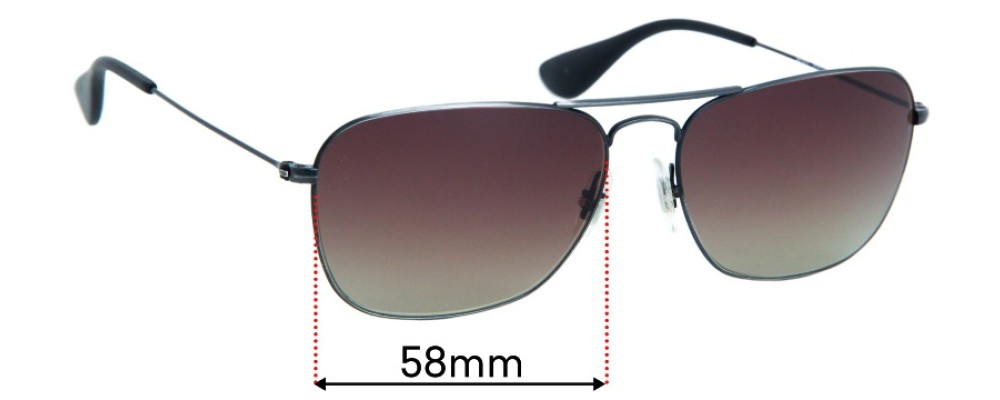 Ray Ban RB3610 58mm Replacement Lenses
