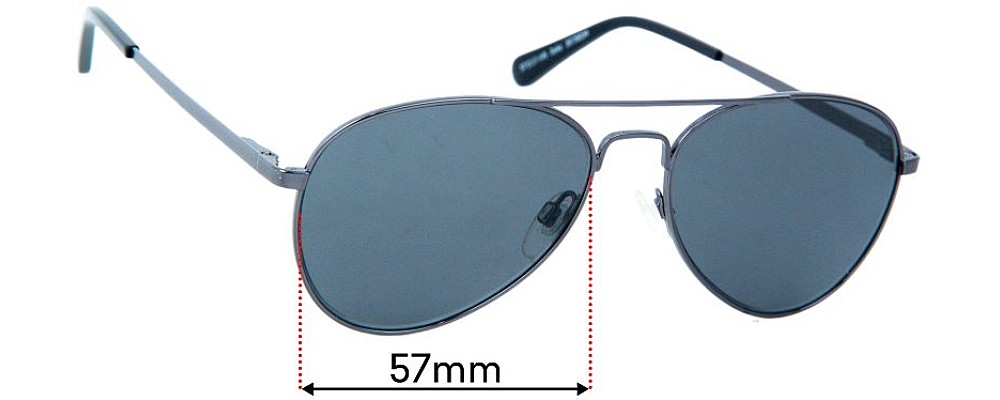 Sunglass Fix Replacement Lenses for Specsavers Duke - 57mm Wide