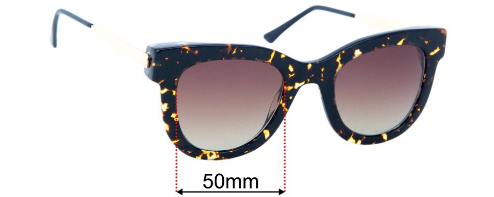 Sunglass Fix Replacement Lenses for Thierry Lasry Sexxxy 381 - 50mm Wide