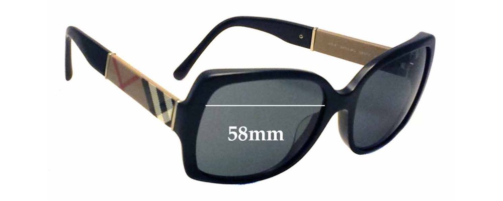 Burberry B 4160 58mm Replacement Lenses