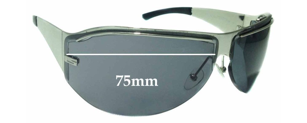 Sunglass Fix Replacement Lenses for Gucci GG1728/S - 75mm Wide