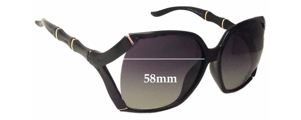 Sunglass Fix Replacement Lenses for Gucci GG3508/S - 58mm Wide