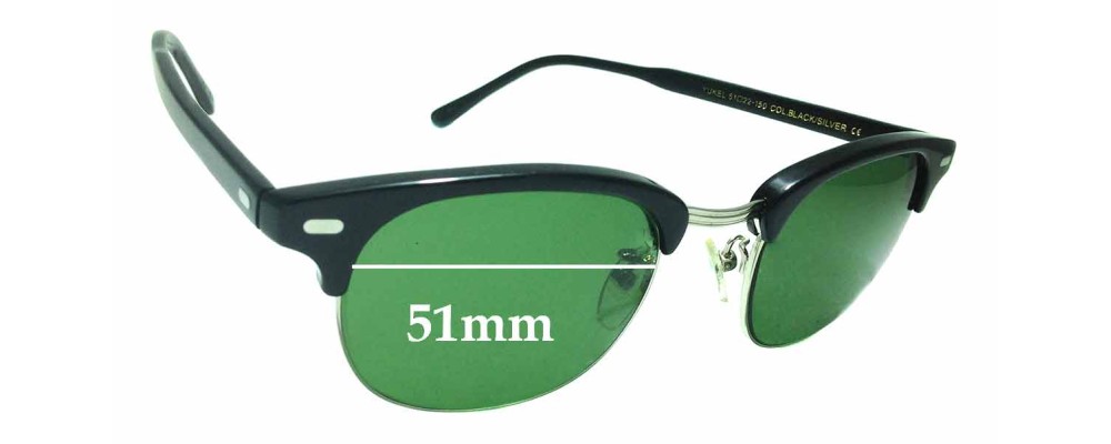 Sunglass Fix Replacement Lenses for Moscot Yukel - 51mm Wide