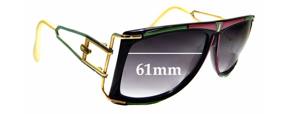 Sunglass Fix Replacement Lenses for Cazal MOD 866 - 61mm Wide