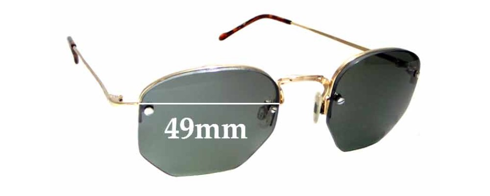 Sunglass Fix Replacement Lenses for Moscot Mazel - 49mm Wide