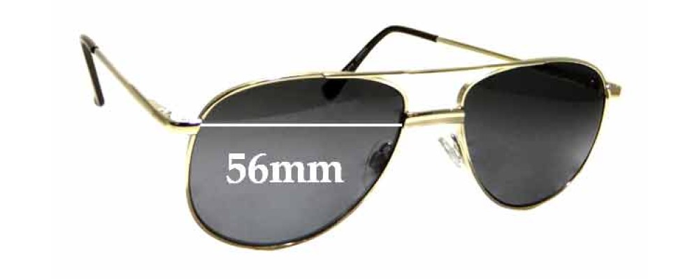 Sunglass Fix Replacement Lenses for Specsavers Bishop - 56mm Wide