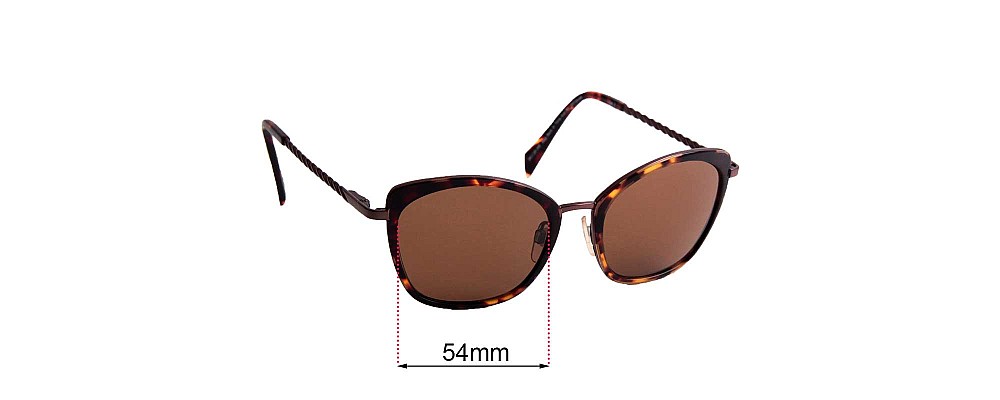 Sunglass Fix Replacement Lenses for Specsavers Step Back In Time Sun Rx - 54mm Wide