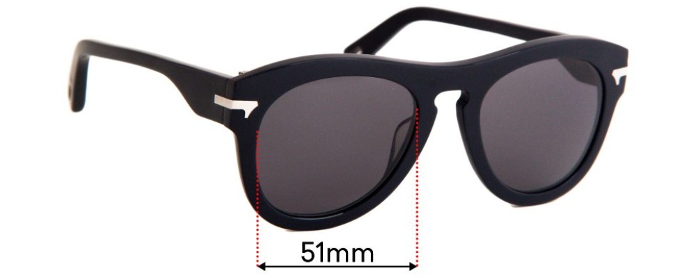 Sunglass Fix Replacement Lenses for G-Star Raw Fat Garber - 51mm Wide