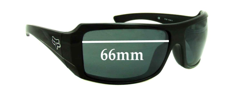 Sunglass Fix Replacement Lenses for Fox Racing The Median - 66mm Wide
