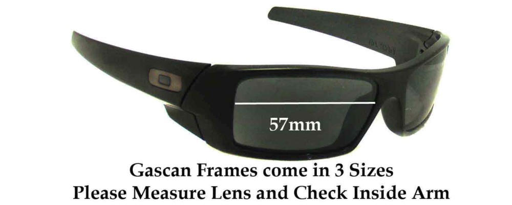 Oakley Gascan Asian Fit 57mm Replacement Lenses