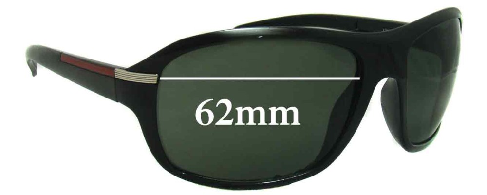 Sunglass Fix Replacement Lenses for Unbranded I2031 - 62mm Wide
