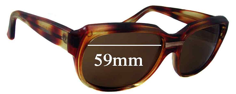 Sunglass Fix Replacement Lenses for Unbranded Unidentified - 59mm Wide
