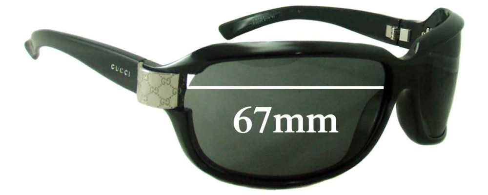 Sunglass Fix Replacement Lenses for Gucci GG2984/N/S - 67mm Wide