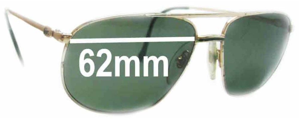 Sunglass Fix Replacement Lenses for Lacoste Classic 121a - 62mm Wide