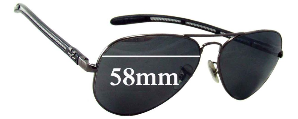 Ray Ban RB8307 Tech 58mm Replacement Lenses