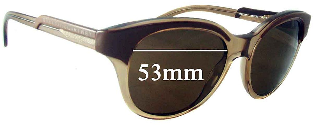 Sunglass Fix Replacement Lenses for Stella McCartney SM4030 - 53mm Wide