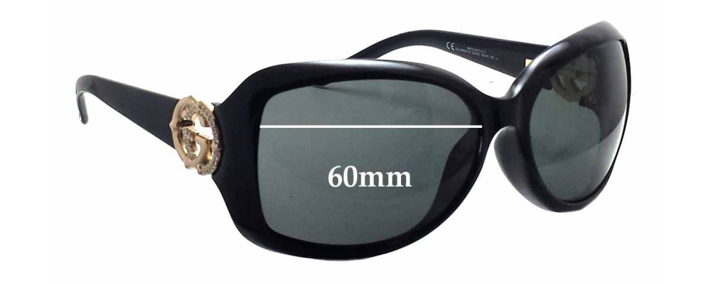 Sunglass Fix Replacement Lenses for Gucci GG3068/F/S - 60mm Wide