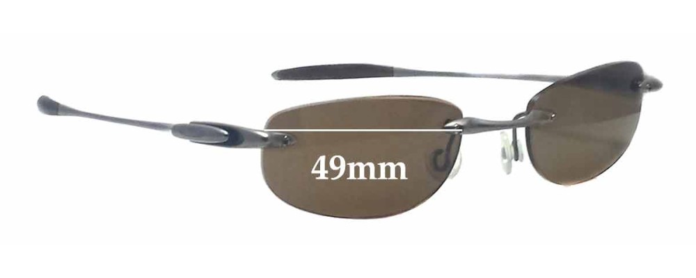 Oakley Rimless 49mm Replacement Lenses
