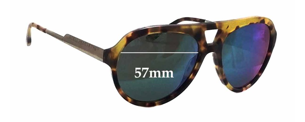 Sunglass Fix Replacement Lenses for Stella McCartney SM4047 - 57mm Wide