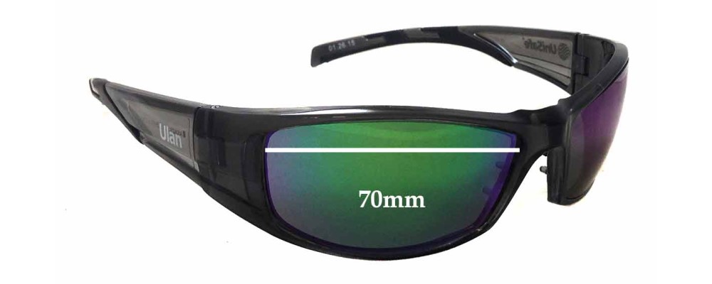 Sunglass Fix Replacement Lenses for Unisafe Ulan - 70mm Wide