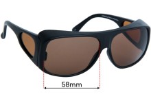 Sunglass Fix Replacement Lenses for Cancer Council 9601LK - 58mm Wide