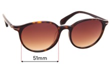 Sunglass Fix Replacement Lenses for Calvin Klein CK5833KS  - 51mm Wide