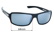 Sunglass Fix Replacement Lenses for Carve Greed  - 64mm Wide