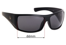 Sunglass Fix Replacement Lenses for Carve Wolf Pak - 66mm Wide