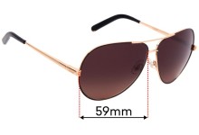 Sunglass Fix Replacement Lenses for Chloe CE 107S - 59mm Wide