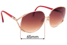 Sunglass Fix Replacement Lenses for Christian Dior 2250 - 65mm Wide