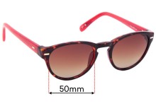 Sunglass Fix Replacement Lenses for Cole Haan C6089 - 50mm Wide