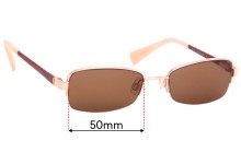 Sunglass Fix Replacement Lenses for Cole Haan CH5003  - 50mm Wide