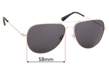 Sunglass Fix Replacement Lenses for Country Road CR Sun Rx 33 - 58mm Wide