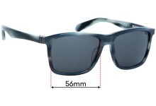 Sunglass Fix Replacement Lenses for Dragon Dan DR518S - 56mm Wide