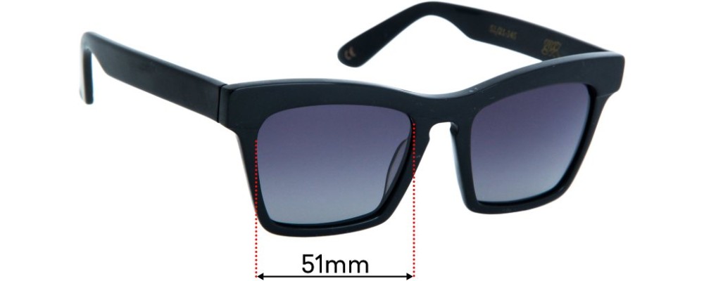 Sunglass Fix Replacement Lenses for Ellery Cremaster - 51mm Wide