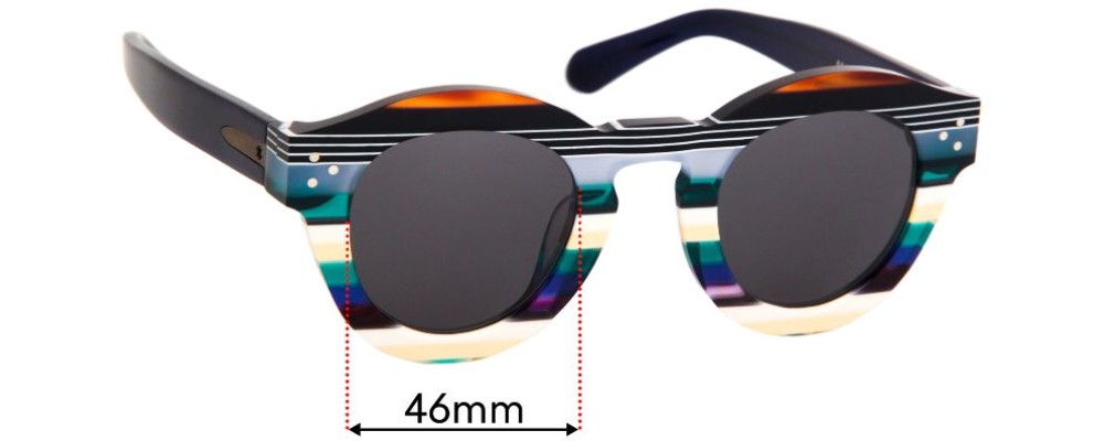 Sunglass Fix Replacement Lenses for Enki Amazonia - 46mm Wide