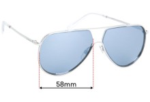 Sunglass Fix Replacement Lenses for Givenchy GV 0126 - 58mm Wide