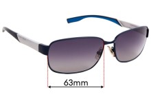 Sunglass Fix Replacement Lenses for Hugo Boss 0584/F/S - 63mm Wide