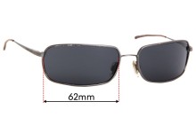 Sunglass Fix Replacement Lenses for Hugo Boss HB113311 - 62mm Wide
