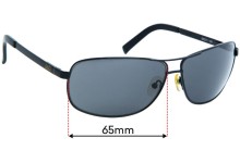 Sunglass Fix Replacement Lenses for JAG 1306 - 65mm Wide
