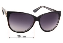 Sunglass Fix Replacement Lenses for Just Cavalli JC415S  - 58mm Wide
