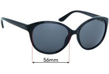 Sunglass Fix Replacement Lenses for Kenneth Cole KC1283 - 56mm Wide