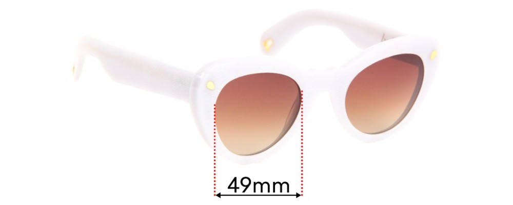 Sunglass Fix Replacement Lenses for Lucy Folk Wingspan - 49mm Wide