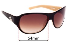Sunglass Fix Replacement Lenses for Macbeth Metro - 64mm Wide