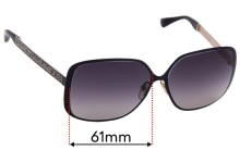 Sunglass Fix Replacement Lenses for Marc by Marc Jacobs MMJ 125/S - 61mm Wide