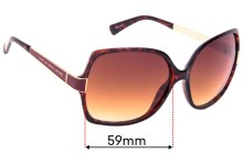 Sunglass Fix Replacement Lenses for Marc by Marc Jacobs MMJ 122/S - 59mm Wide
