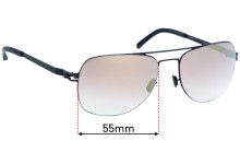 Sunglass Fix Replacement Lenses for Mykita Jim - 55mm Wide